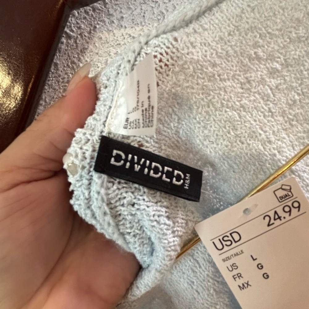 Divided Light Gray Knit Top - Picture 2 of 5